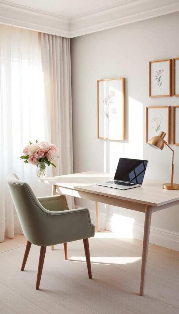 feminine office design