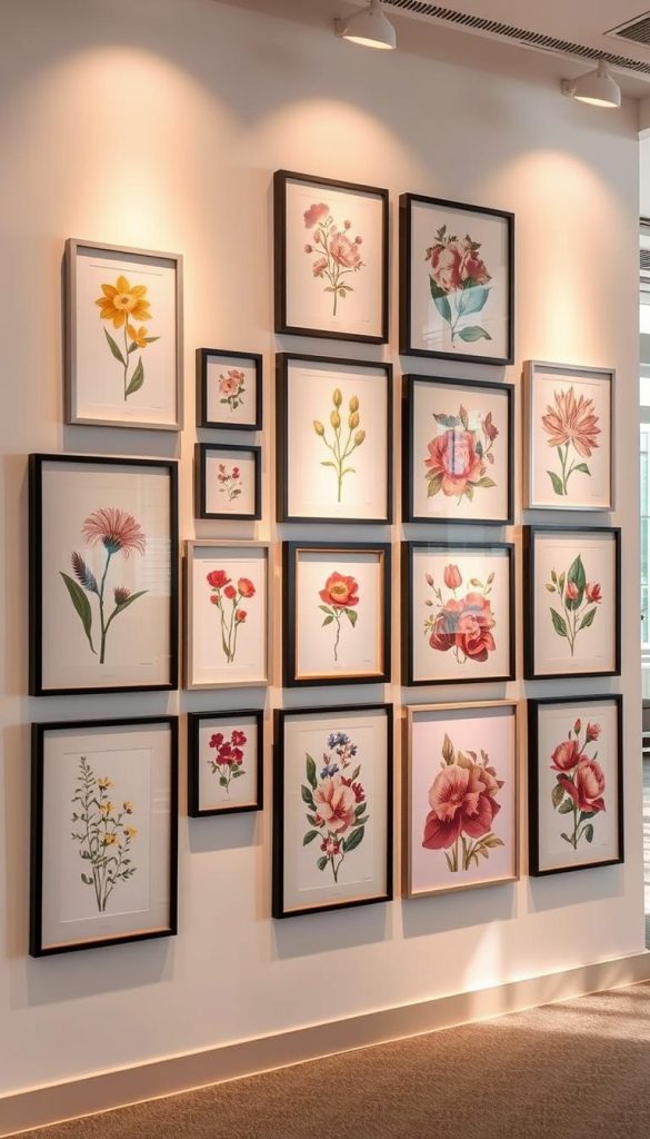 floral gallery wall inspiration