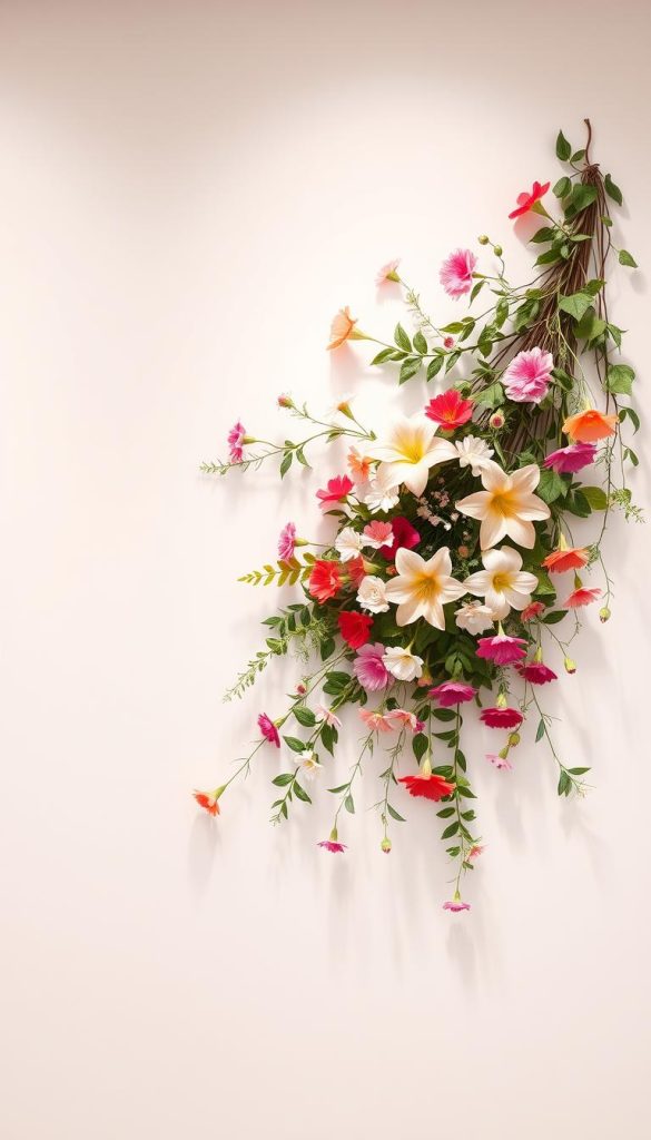 floral office wall design
