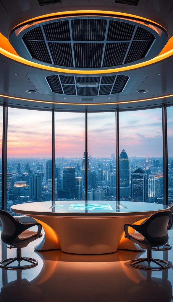 futuristic workplace design