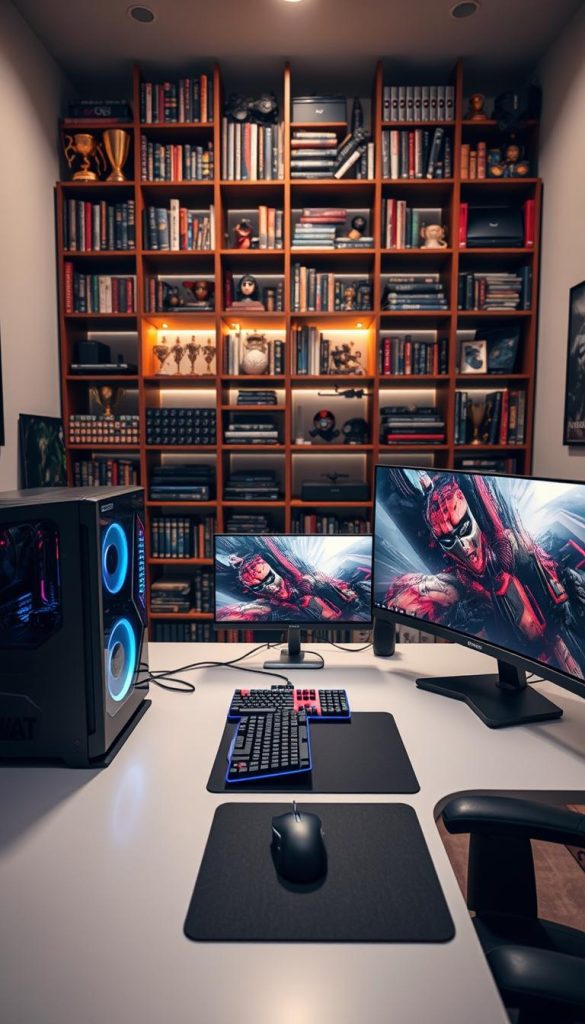 gaming station setup