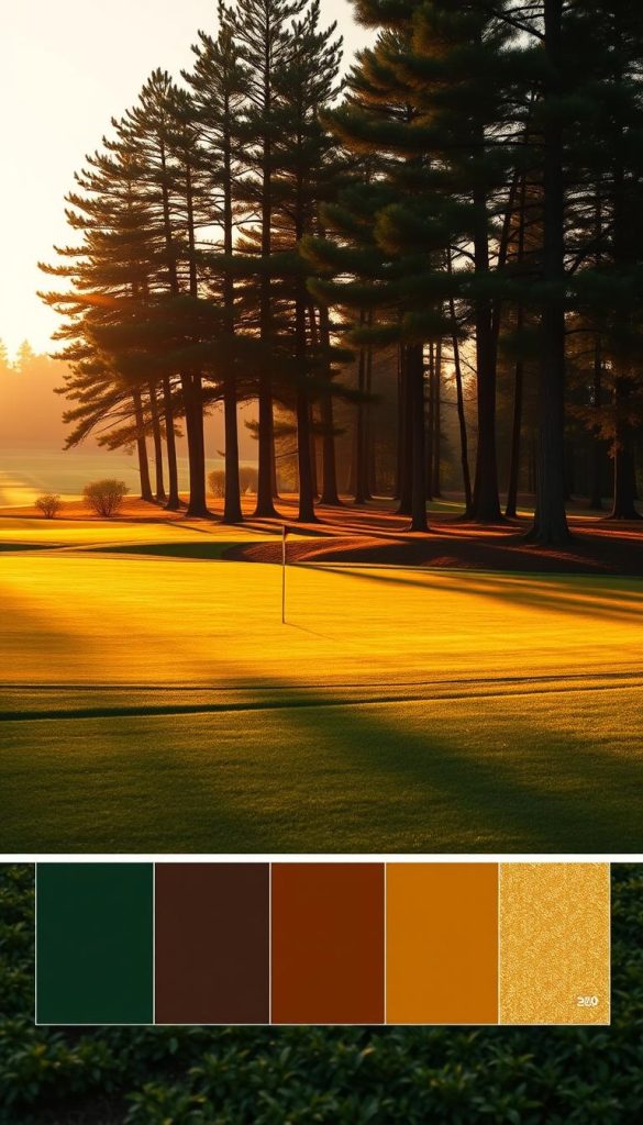 golf-inspired color palette