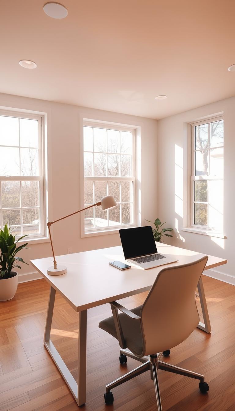 home office lighting for bloggers