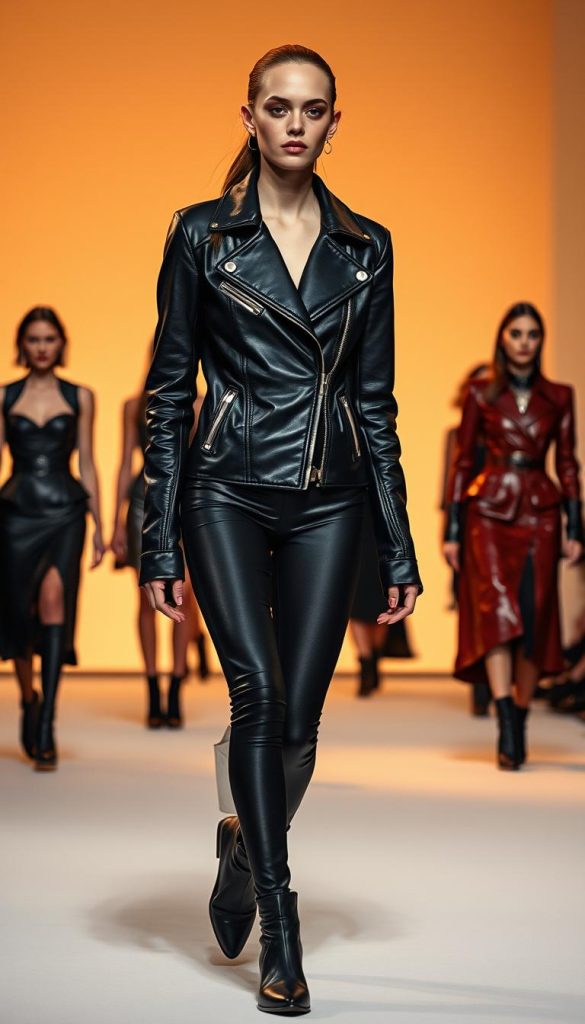 leather accents in fashion