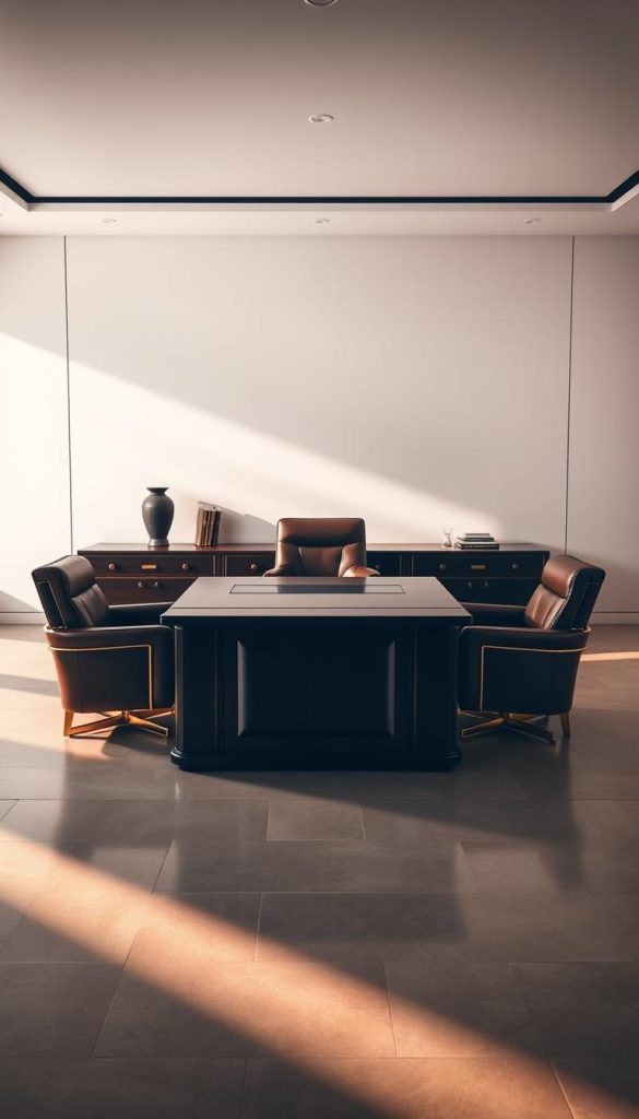 leather trim office furniture