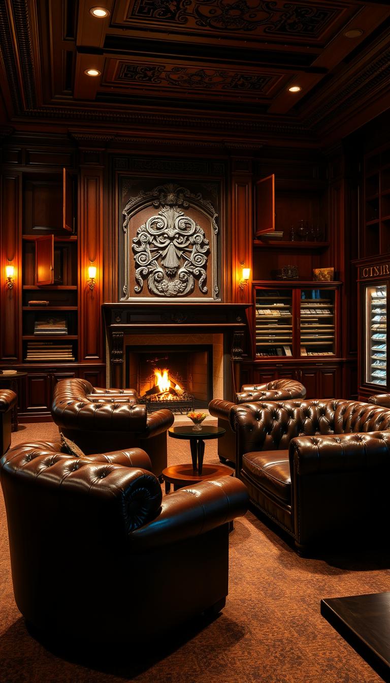 Luxury Cigar Lounge Office