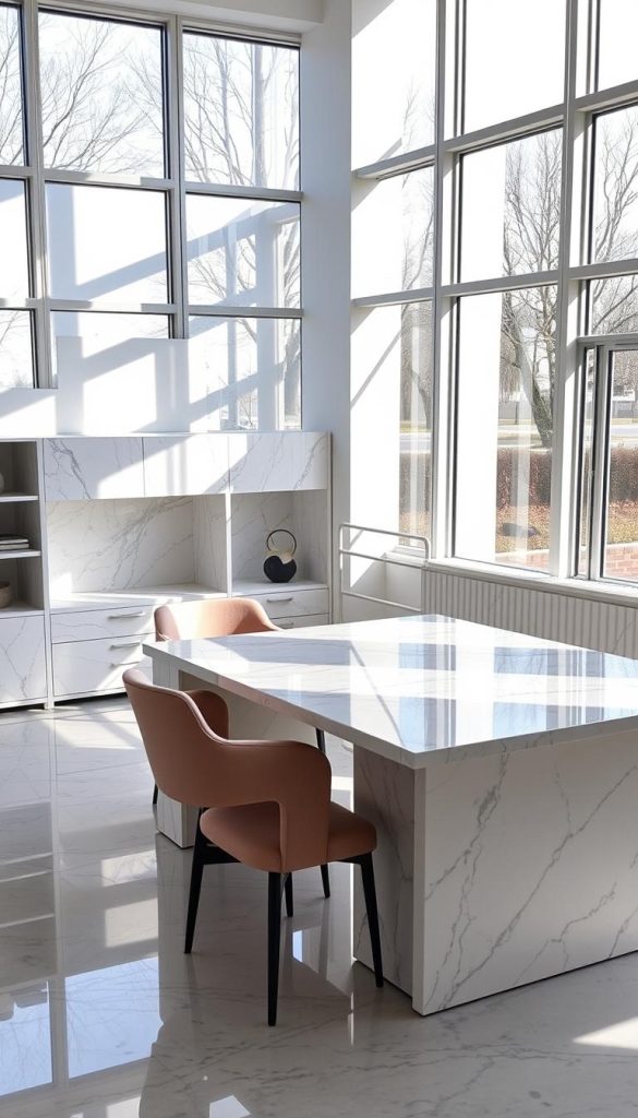 marble office furniture
