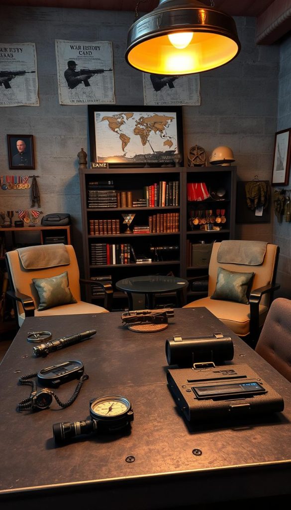 military style decor