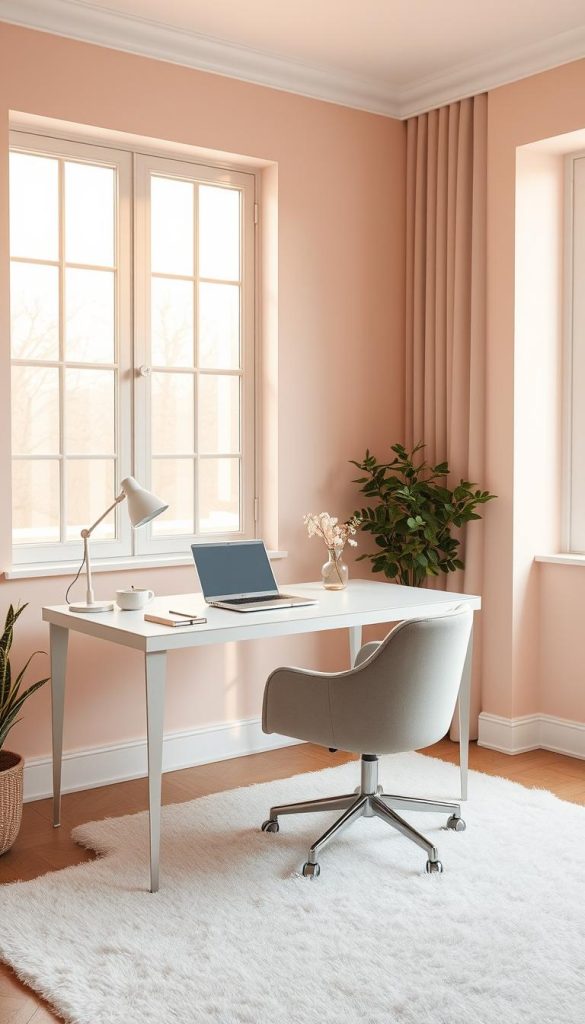 minimalist feminine office color schemes