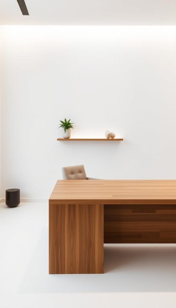 minimalist office organization