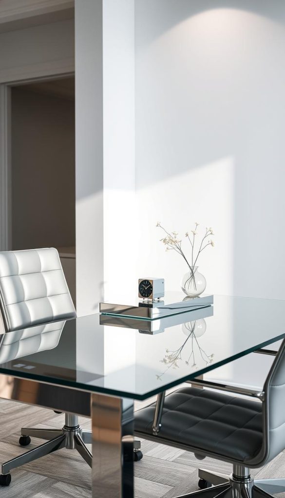 mirrored office accessories