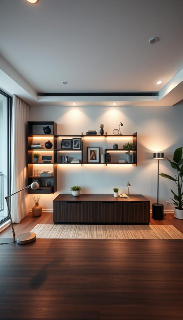 modern home office lighting