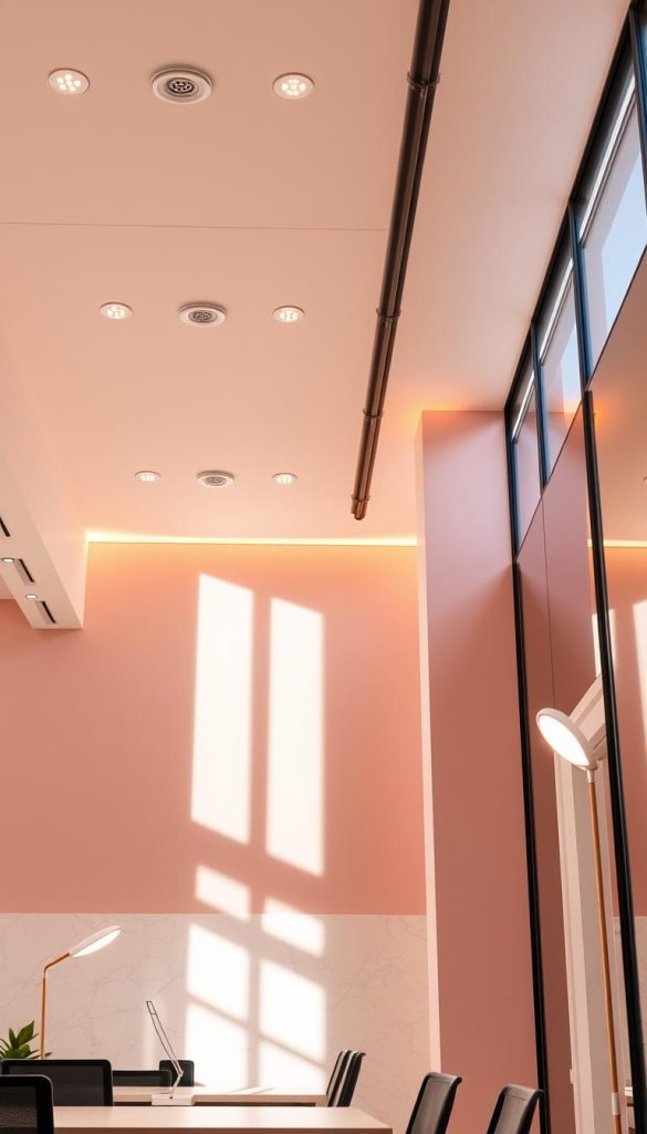 modern office lighting