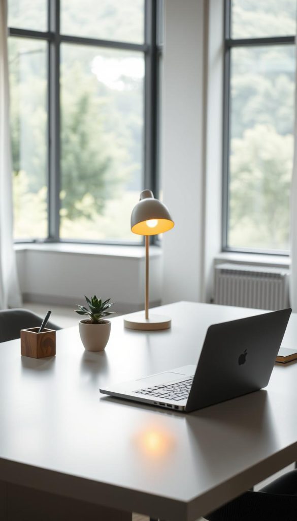 modern workspace setup