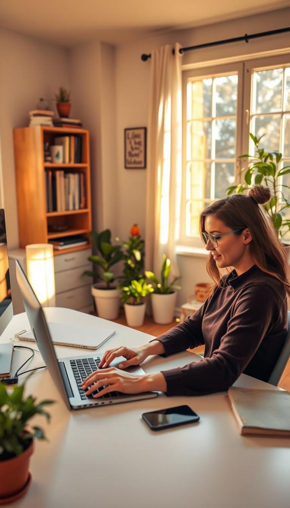 productive blogging from home