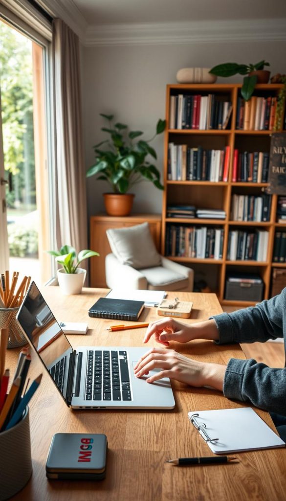 productive blogging from home
