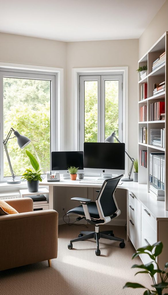 productive home office setup