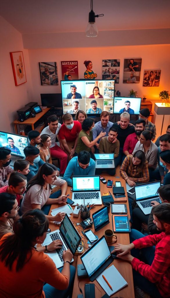 remote work community