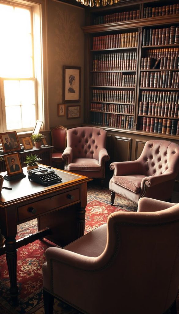 romantic vintage office color schemes