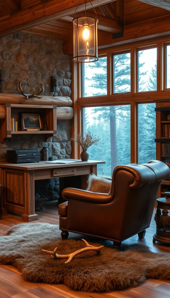 rustic office furniture