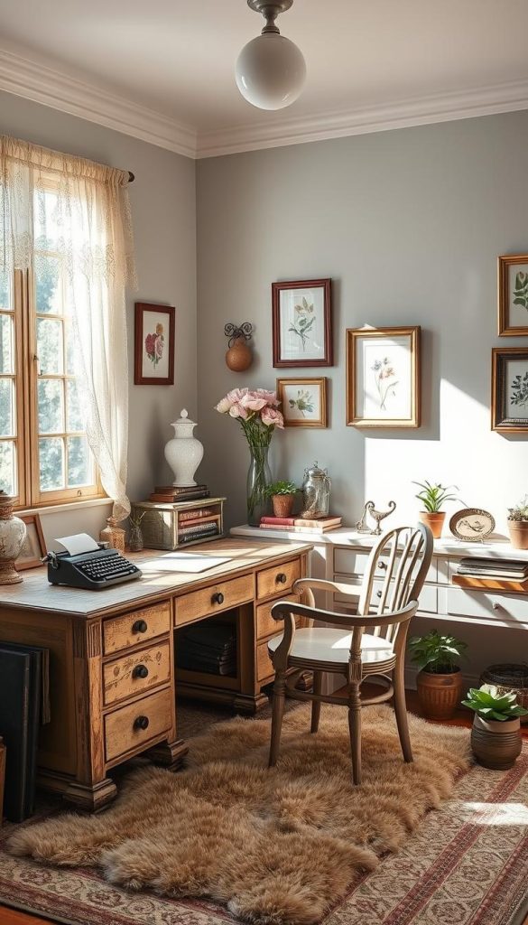 shabby chic home office inspiration