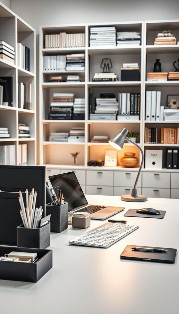 sleek office organization