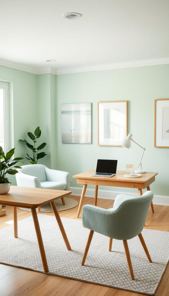 soft color palette office design