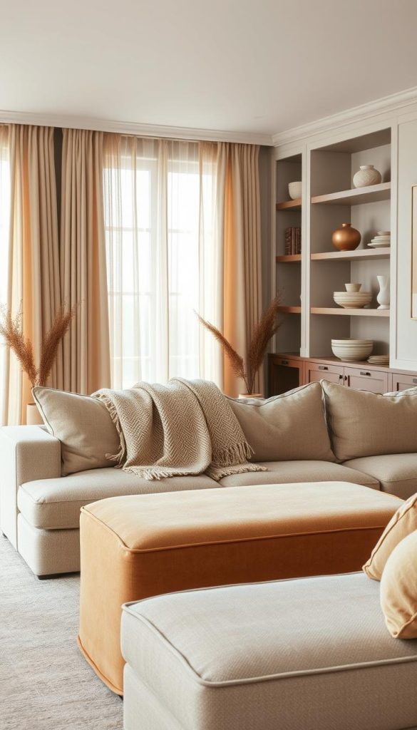 soft neutrals in home textiles