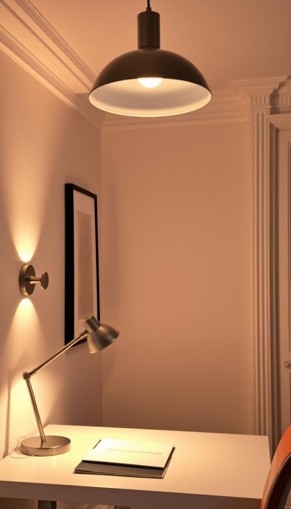 sophisticated workspace lighting