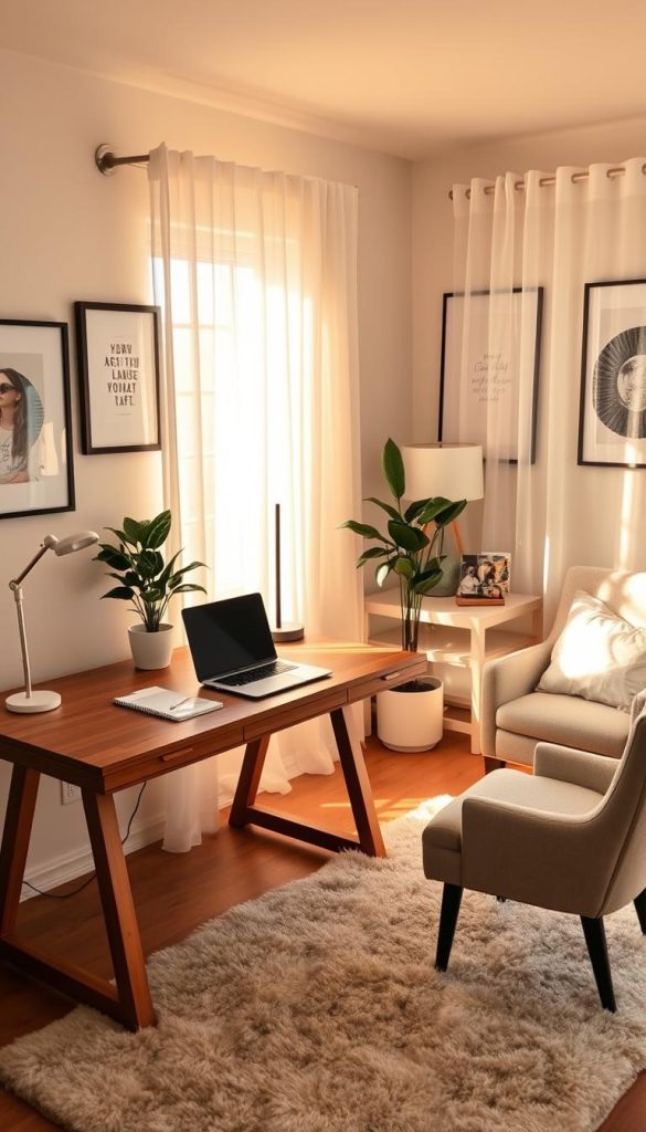stylish blogger home office
