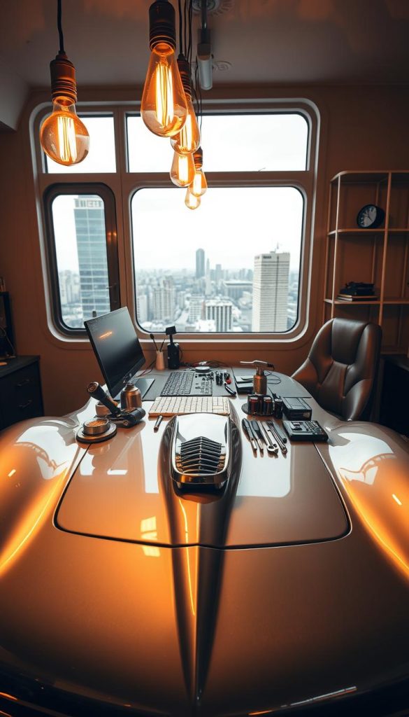 vehicle-inspired workspace