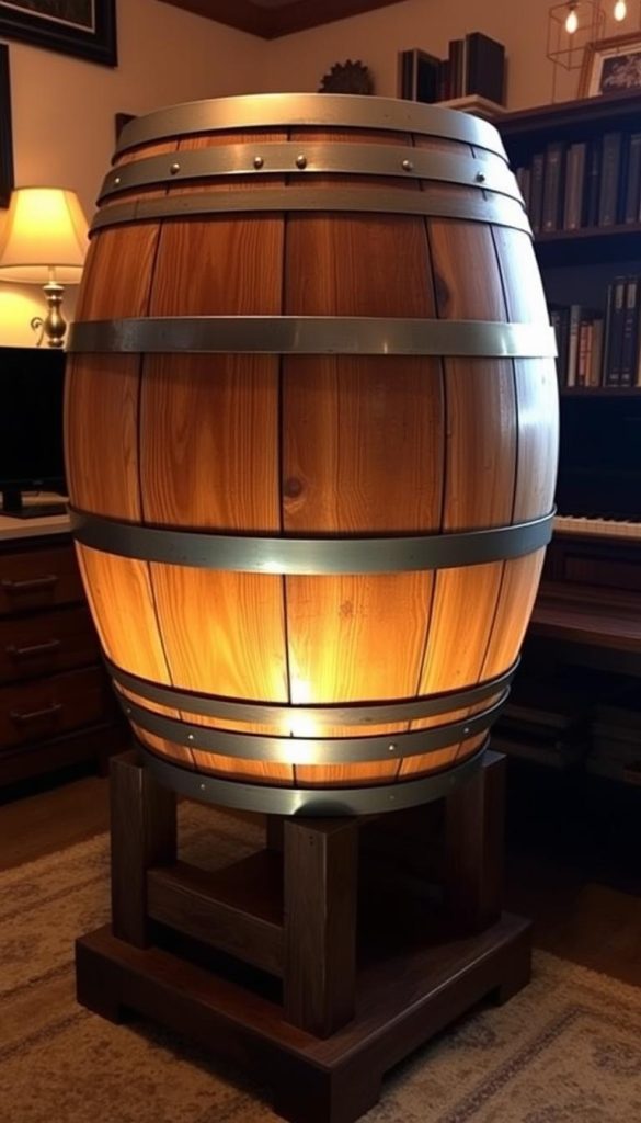 whiskey barrel furniture