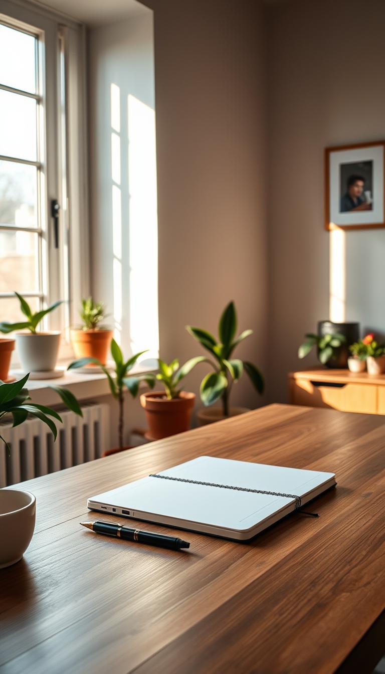 work from home life with blogging