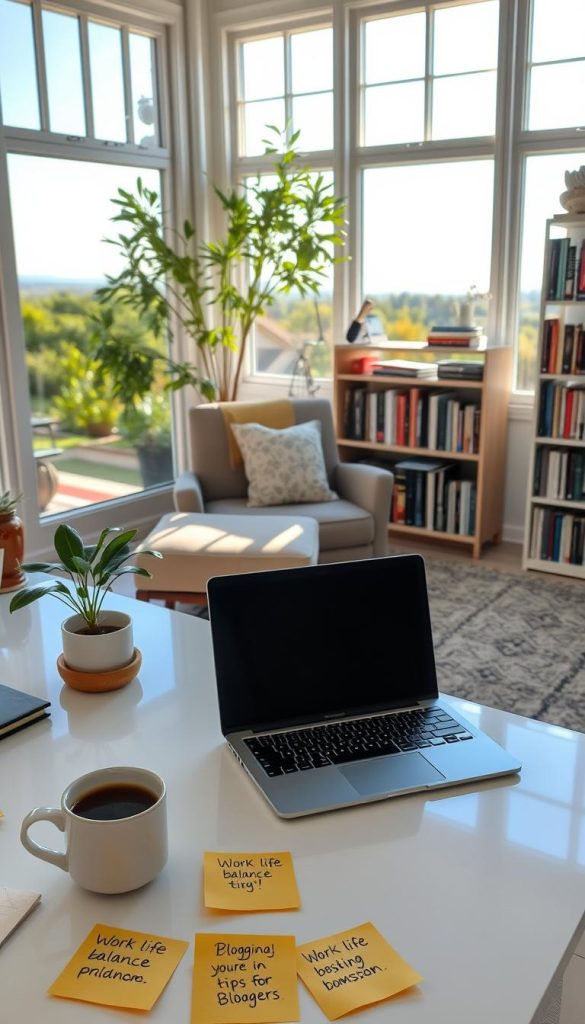 work-life balance tips for bloggers