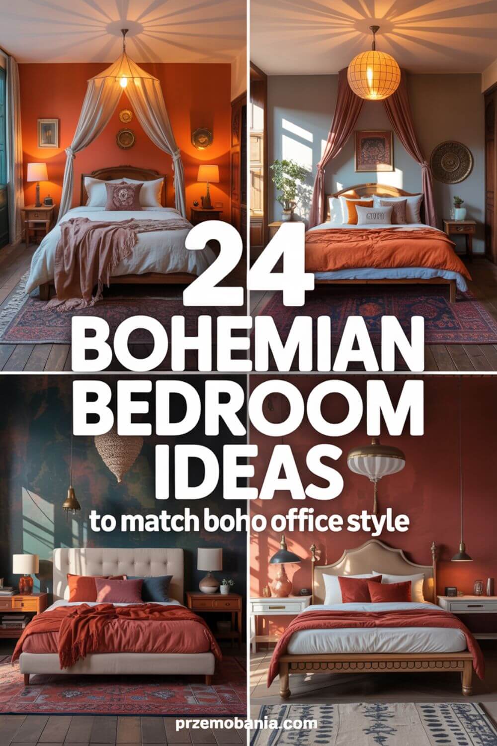 24 Bohemian Bedroom Ideas for Boho Office