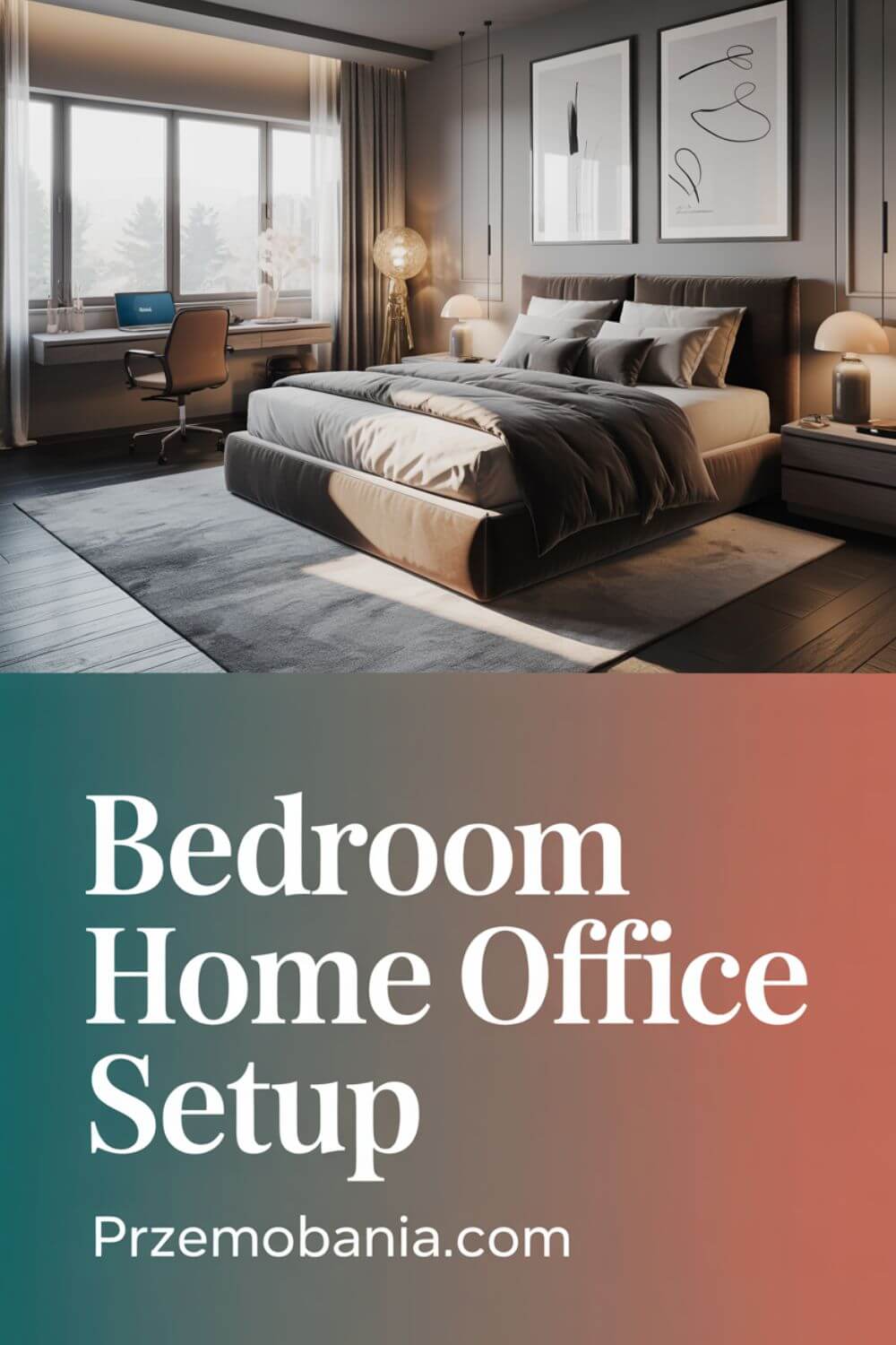 Bedroom Home Office Setup 1