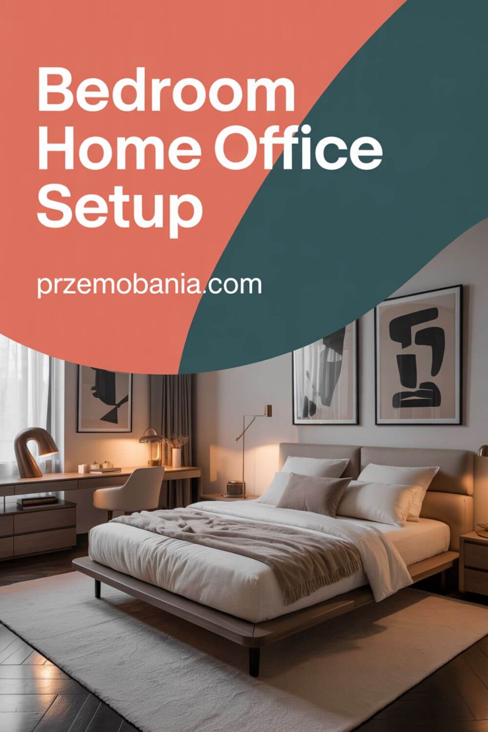 Bedroom Home Office Setup 4