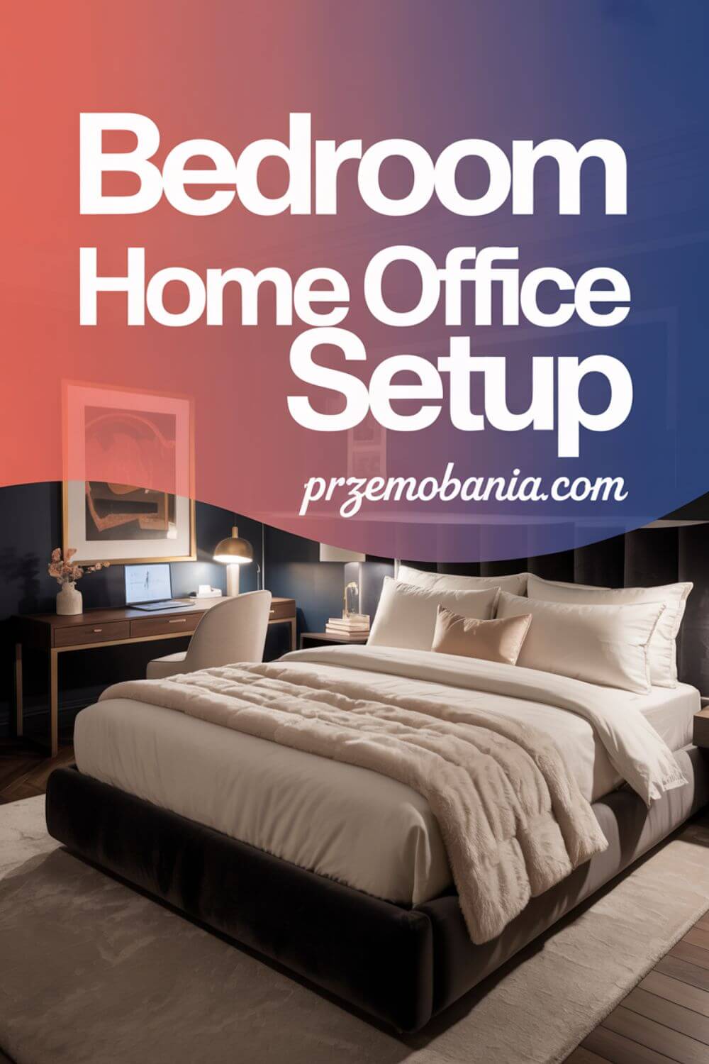 Bedroom Home Office Setup 6