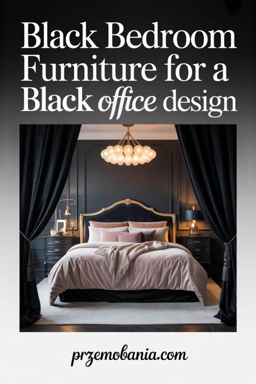 Black Bedroom Furniture for a Black Office Design
