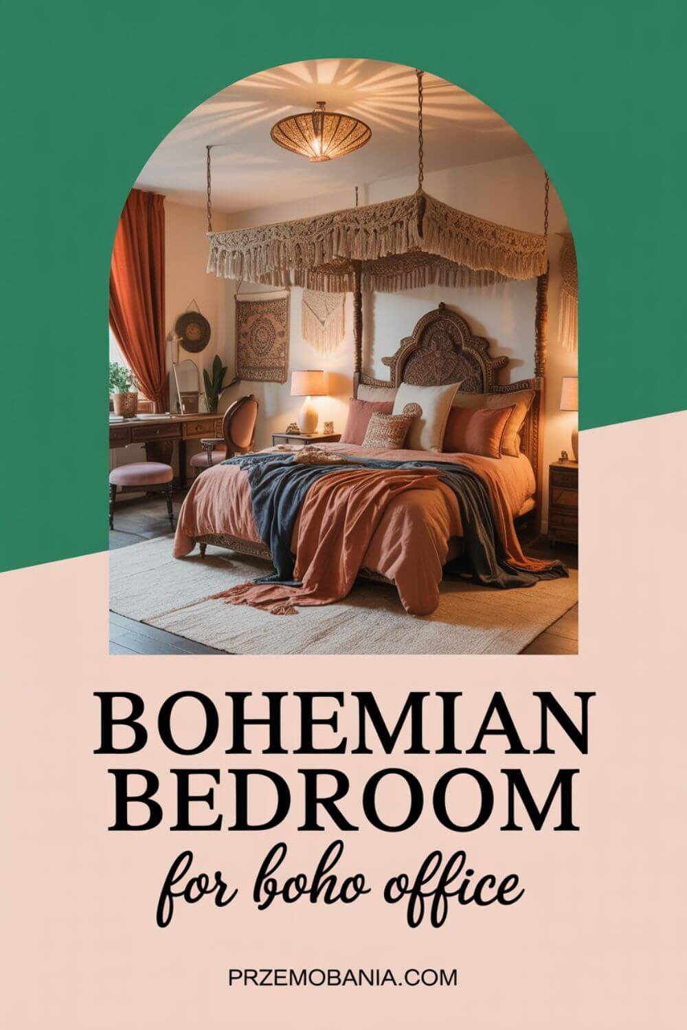 Bohemian Bedroom for Boho Office 2