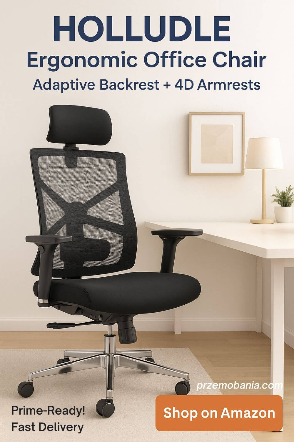 HOLLUDLE Ergonomic Office Chair 6