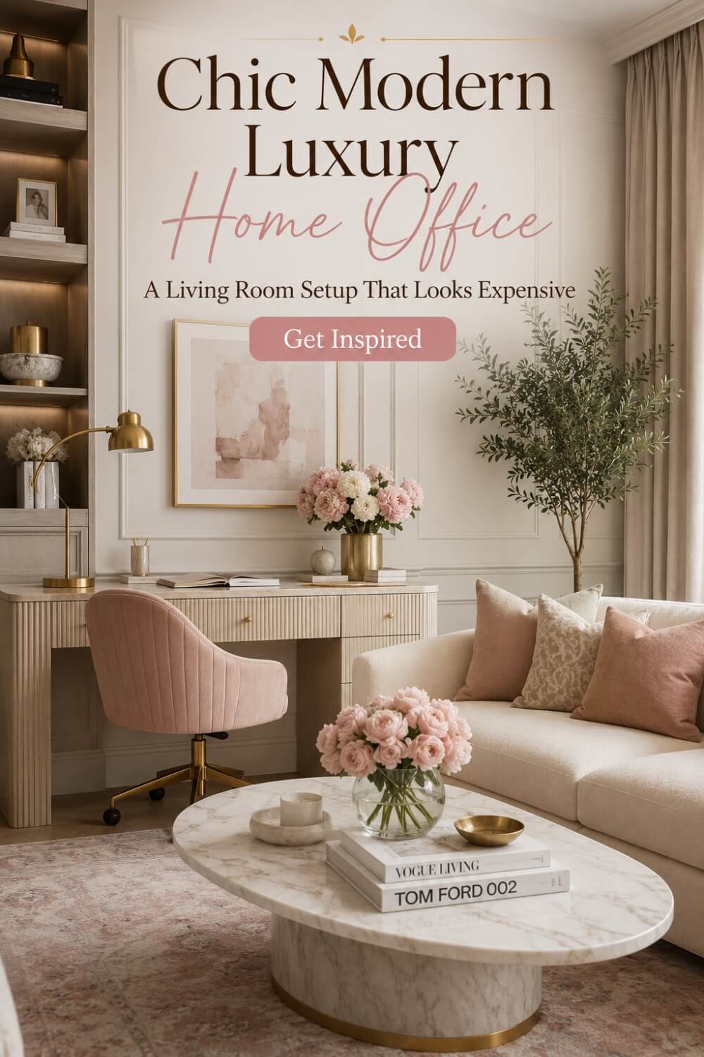 Modern Luxury Living Room Home Office 3
