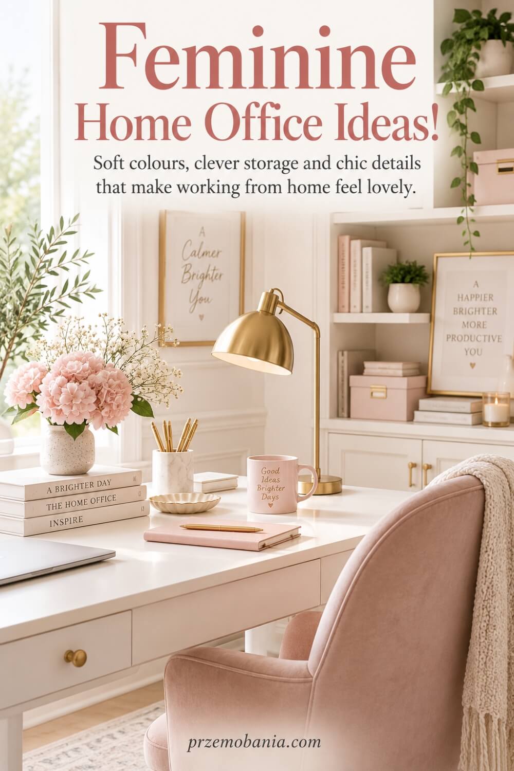 Feminine Home Office Ideas 1