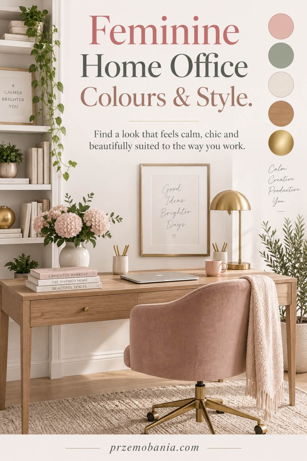 Feminine Home Office Ideas 8