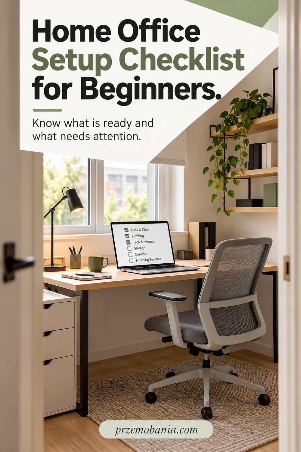 Home Office Setup Checklist for Beginners: a compact home workspace.