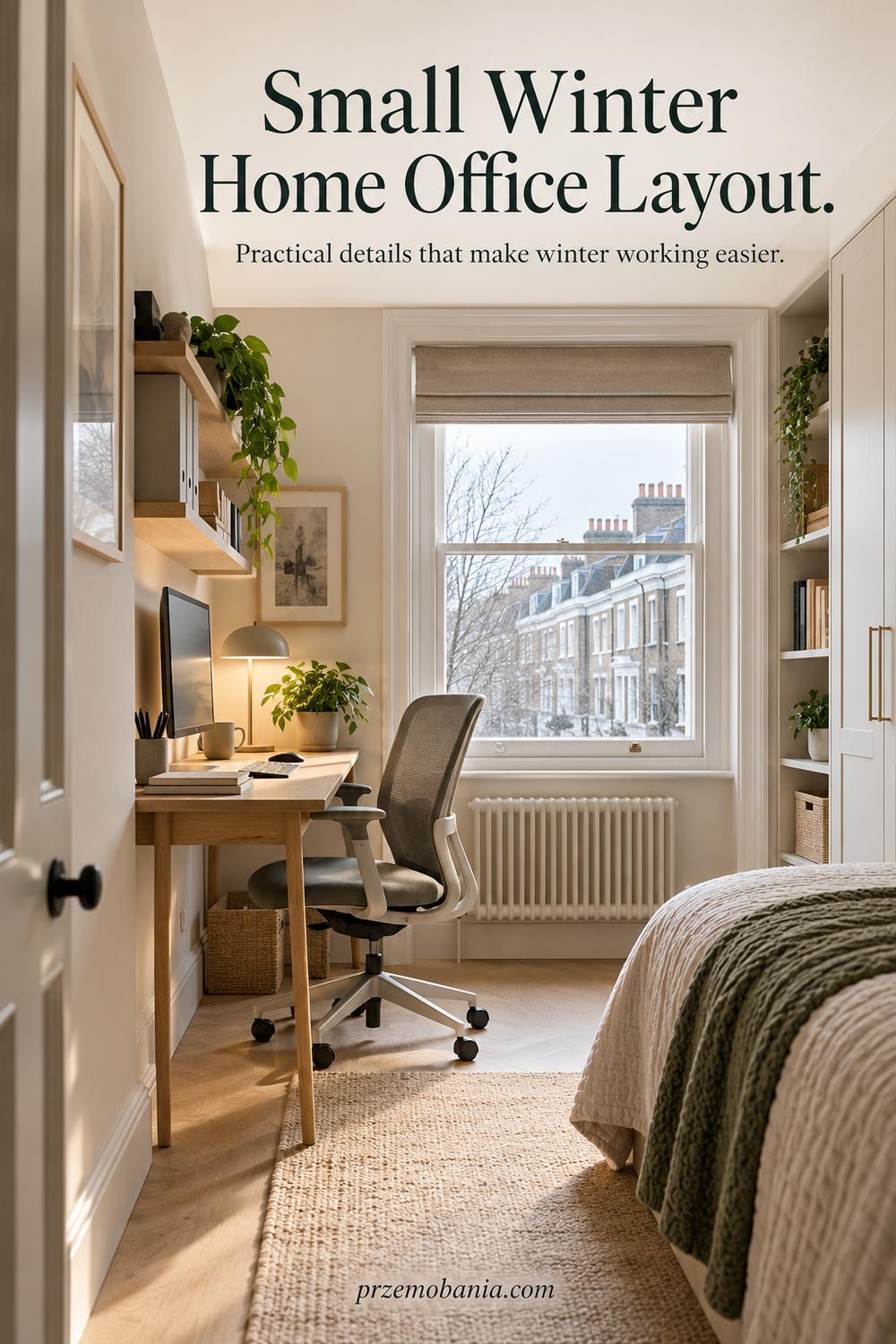 Small Winter Home Office Layout