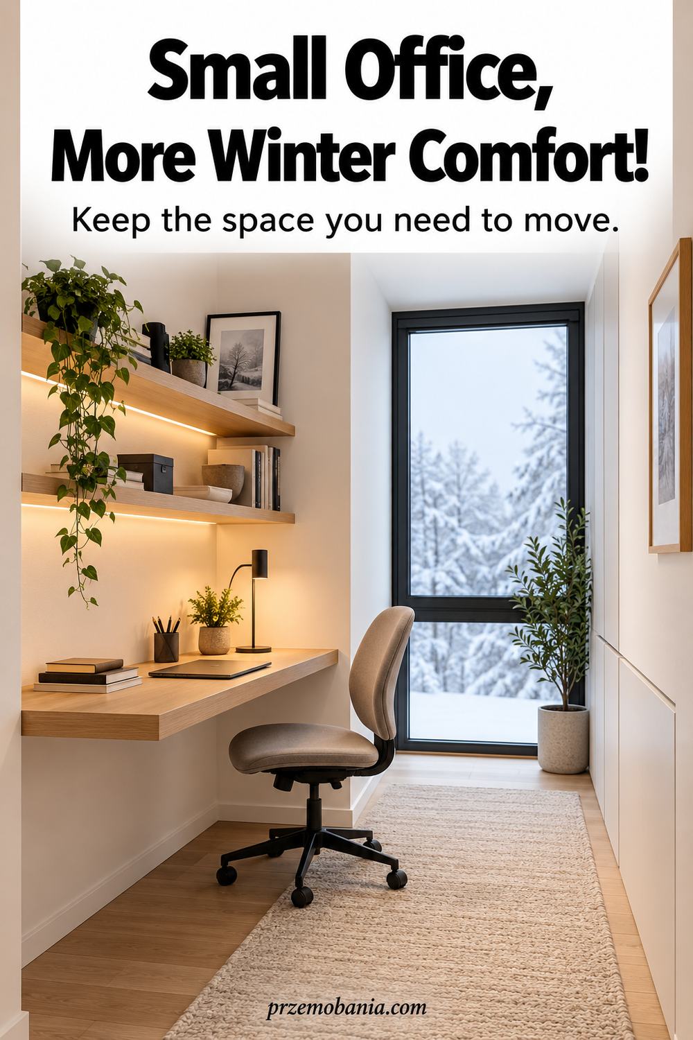 Small Winter Home Office Layout