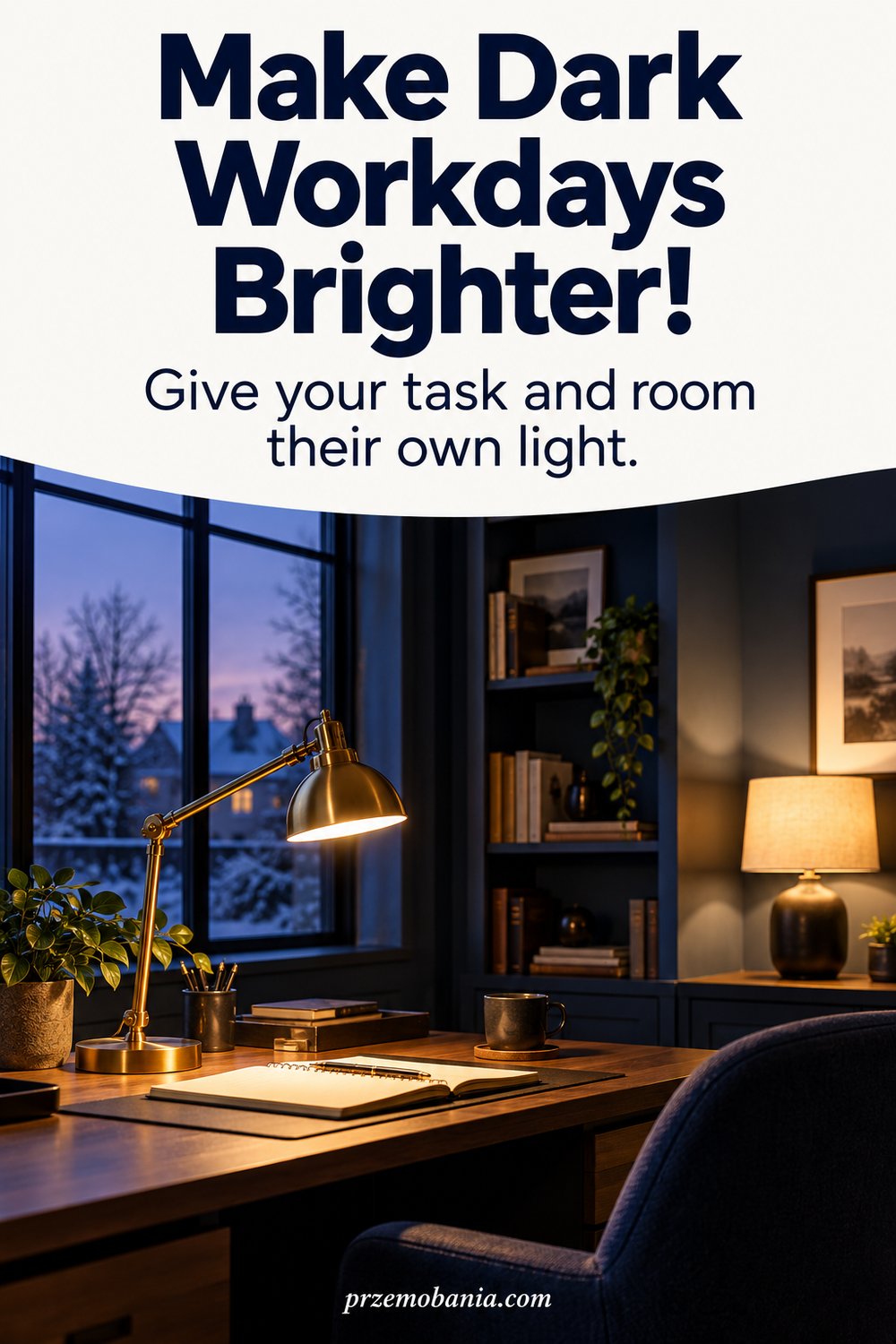 Winter Home Office Lighting