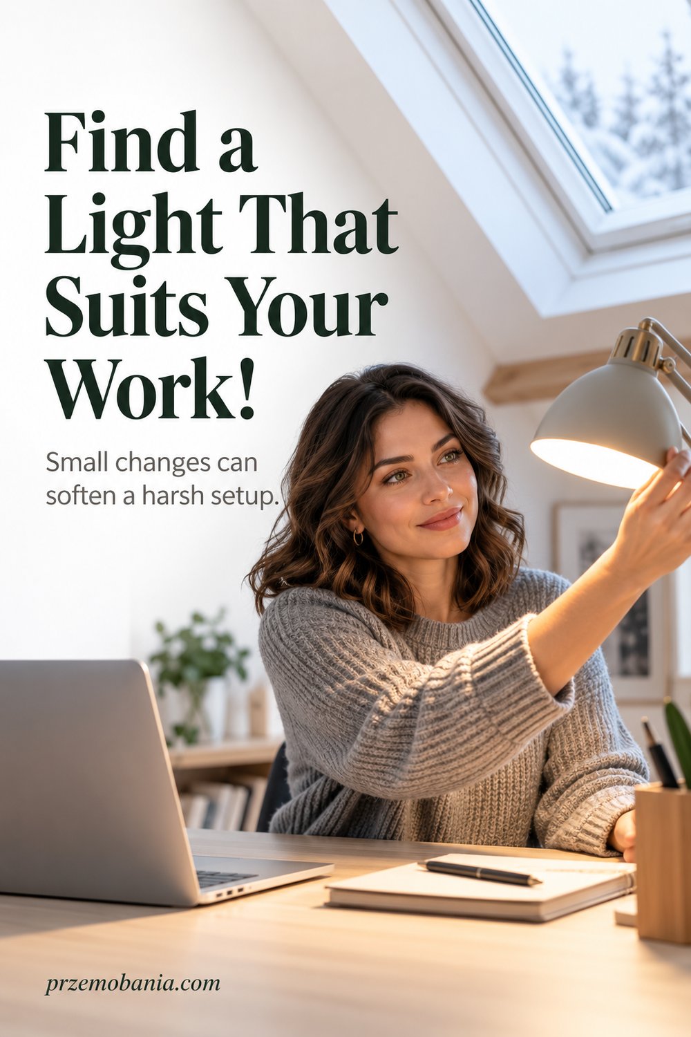Winter Home Office Lighting