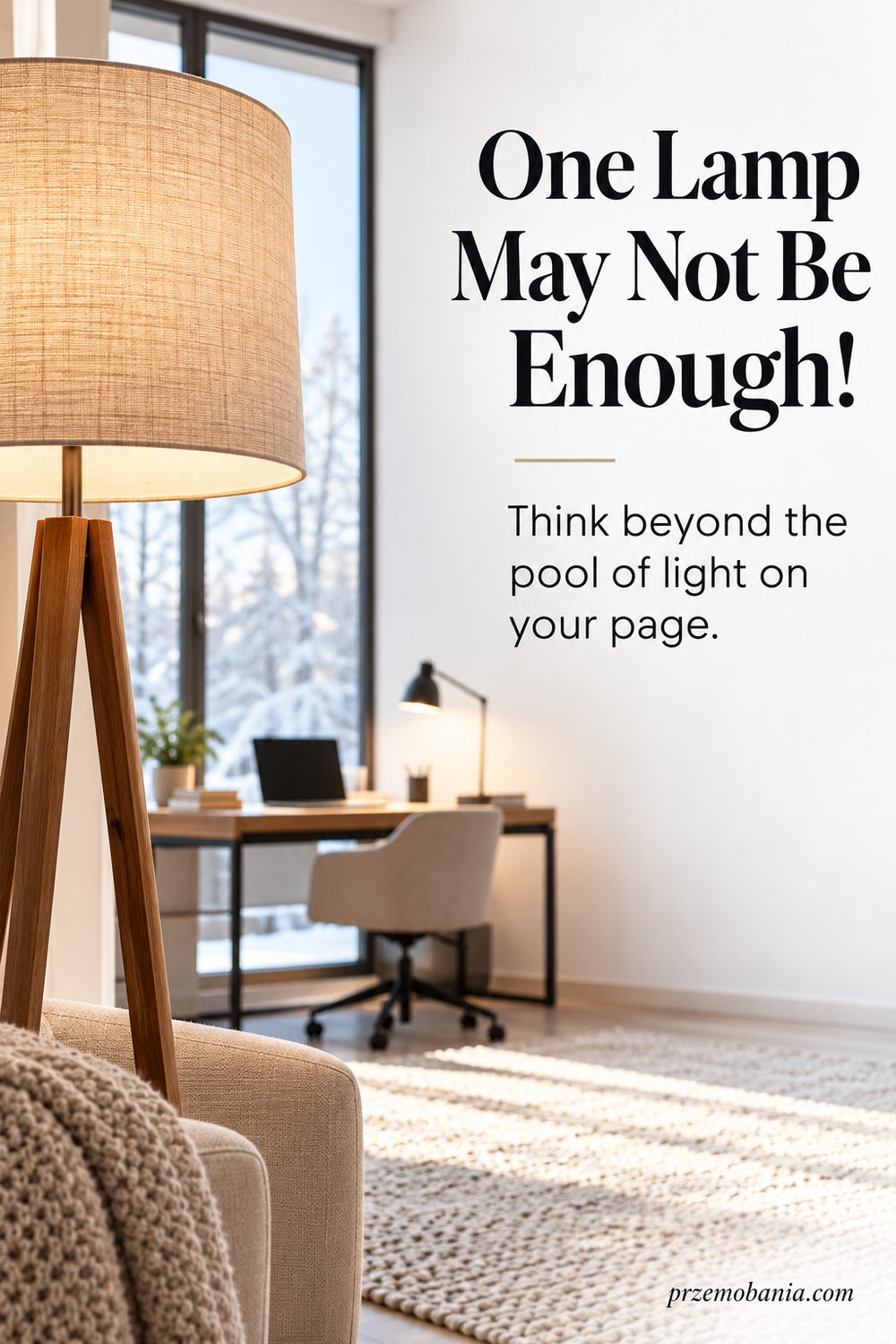 Winter Home Office Lighting
